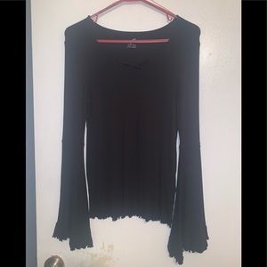 Vintage inspired black long sleeve